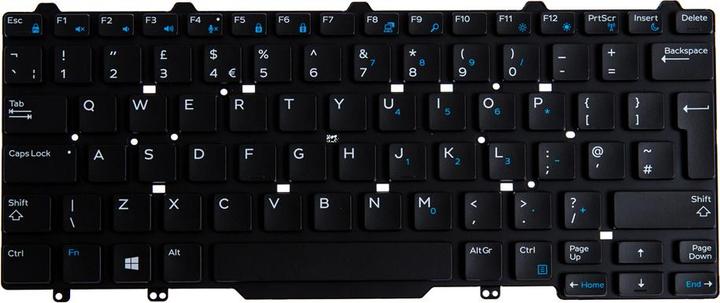 Actual product image Dell N/B KBD Lat 3340/E5450 UK Layout 83 Keys Non-Backlit Single Point