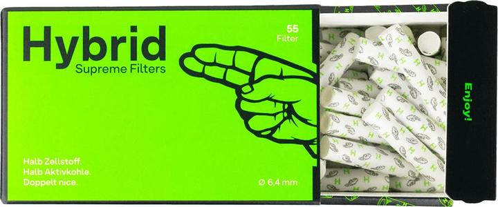 Produktbild Hybrid Filter Hybrid Supreme Aktivkohlefilter - 6.4mm, 55 Stk.