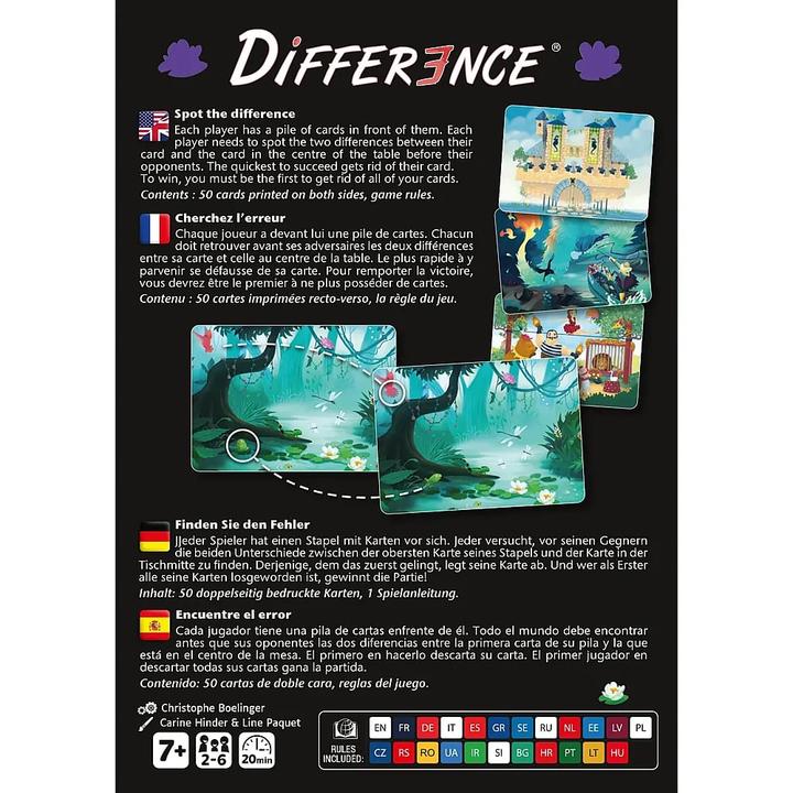 Immagine prodotto Gigamic Differenza (d,f,e) (Francese, Inglese, Italiano, Tedesco, 2 - 6 Giocatori)