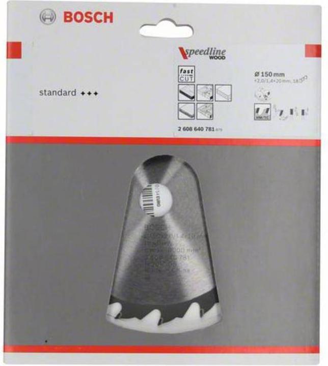 Actual product image Bosch Professional Zubehör PRO Wood circular saw blade, 150 x 2 x 20 mm