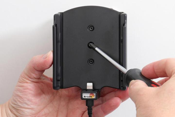Actual product image Brodit Holder active Apple iPhone 12 Pro Max with USB cable