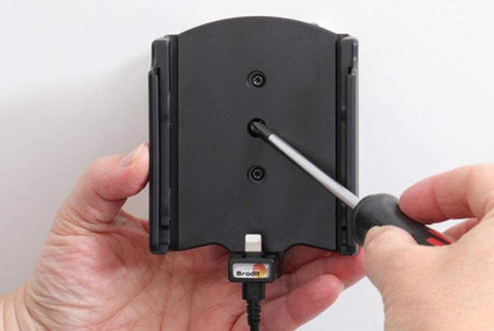 Actual product image Brodit Holder active Apple iPhone 12 Pro Max with USB cable
