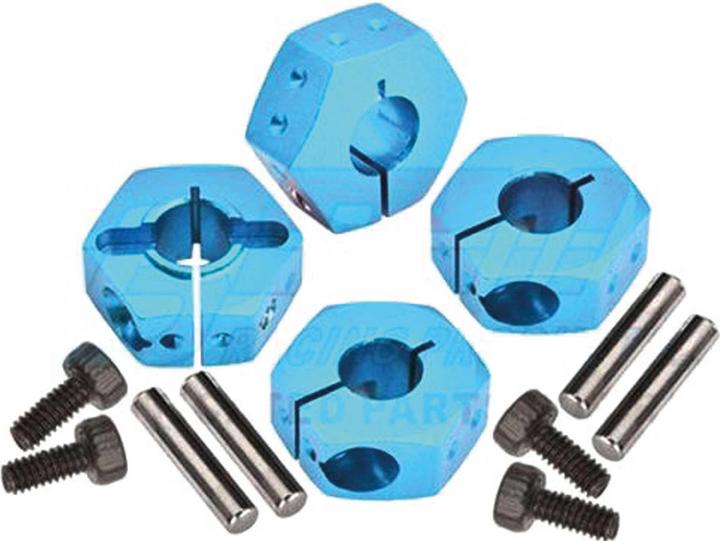 Image du produit GPM Alu Sechskant-Radmitnehmer blau TAMIYA BBX / BB-01