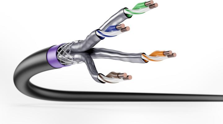 Produktbild Digitus CAT 7A S/FTP Datenkabel - Erdverlegekabel, 50 m Ring, Simplex, PE (CAT7a, 50 m)