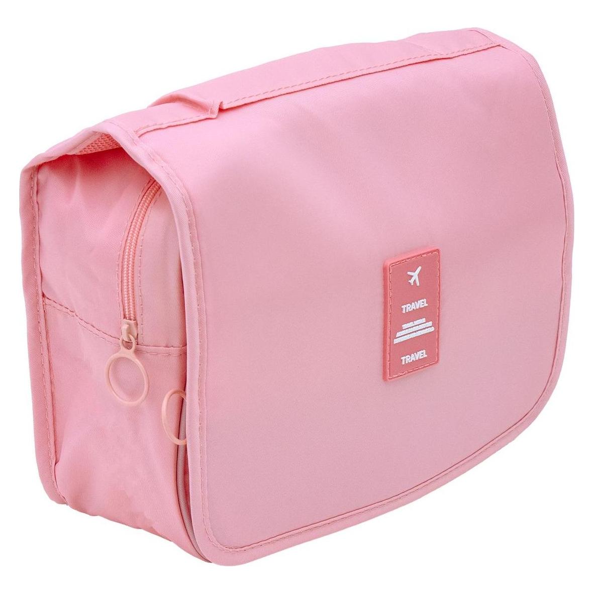 Intirilife, Necessaire, Wasserfeste Kosmetiktasche In Rosa, Grau