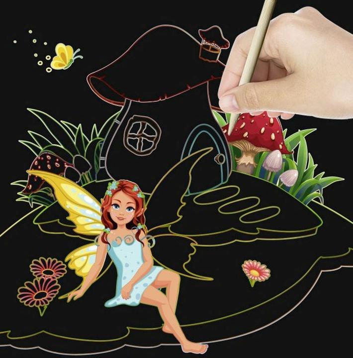 Actual product image Ursus Scratch pictures of fairies and princesses
