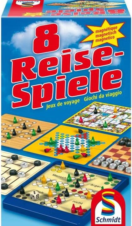 Schmidt Spiele 8 Reise-Spiele - Magnetisch (Deutsch)
