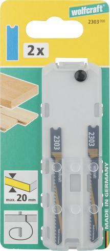 Produktbild wolfcraft 2 Stichsägeblätter HCS L=70mm U-Schaft