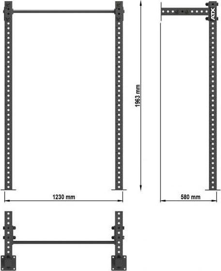 Actual product image ATX Half Rack - Wall 810