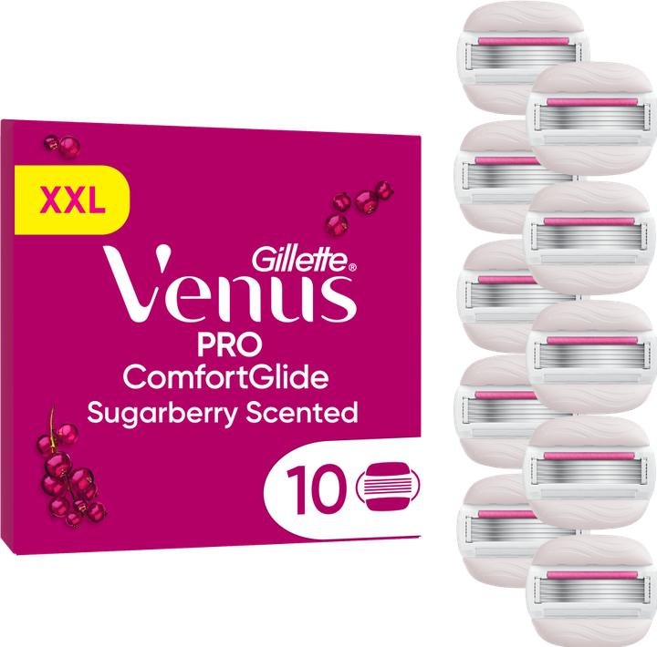 Actual product image Gillette Venus Pro Comfortglide Sugarberry Replacement Blades (10x)