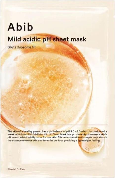 Actual product image Abib - Brightening sheet mask Glutathiosome Fit (Mild Acidic pH Sheet Mask) 30 ml