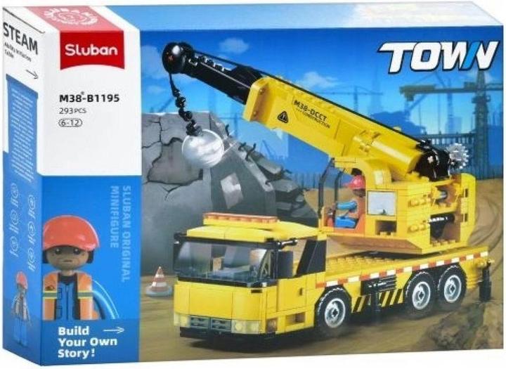 Produktbild Sluban SL96065 - Kranwagen mit Abrissbirne (293 Teile)