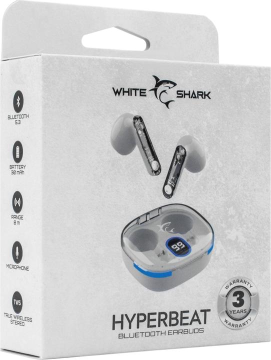 Actual product image White Shark GEB-TWS37 HyperBeat White (4 h, Wireless)