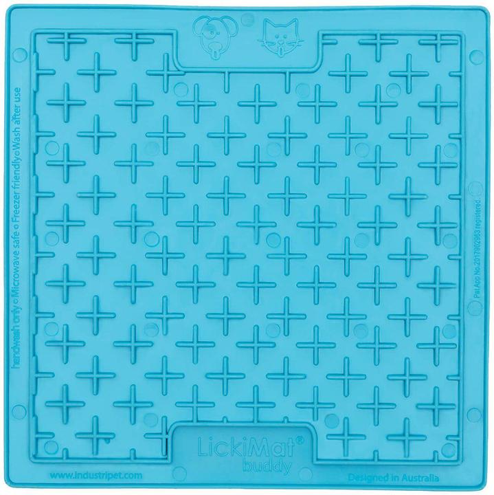 Actual product image LickiMat LICKI MAT - Cat Buddy Light Blue 20X20Cm - (785.5350)