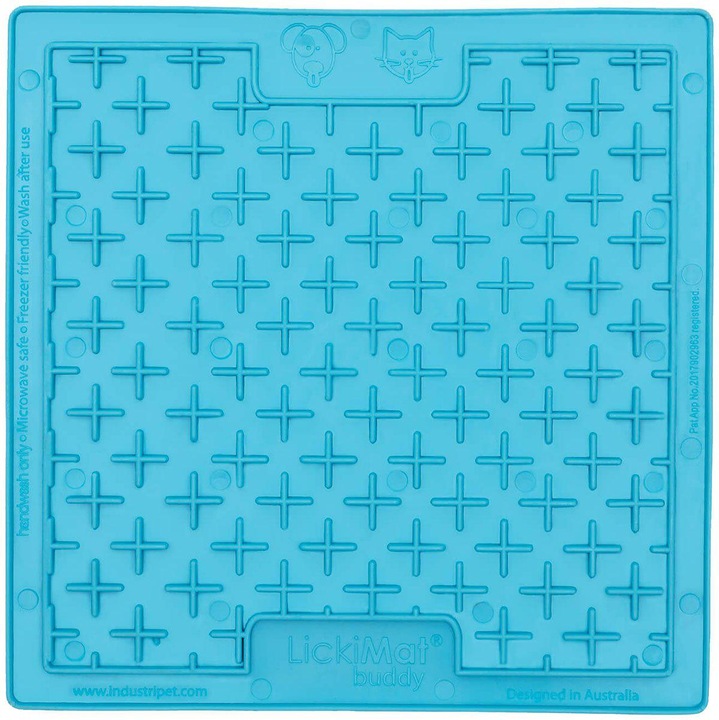 Produktbild LickiMat LICKI MAT - Cat Buddy Light Blue 20X20Cm - (785.5350)