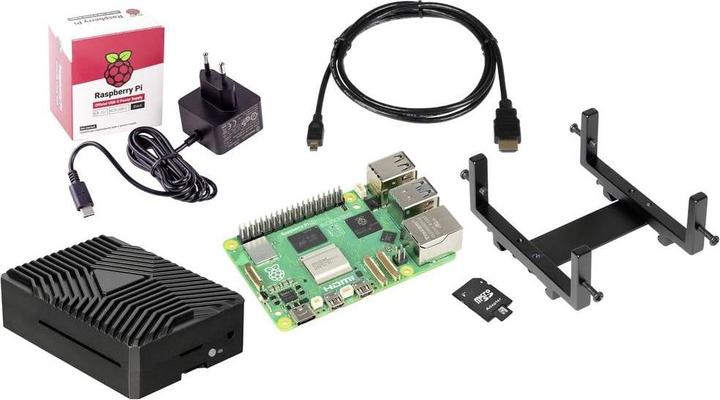 Produktbild Joy-it Embedded DIN-RAIL - VESA Pi5 Kit Raspberry Pi® 5 B 8 GB 4 x 2.4 GHz inkl.