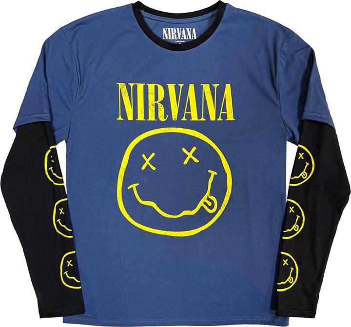 Produktbild Nirvana Yellow Happy Face Sleeve Print (Longsleeve) (M)