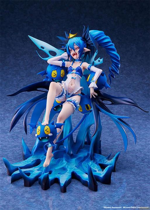 Image du produit Amakuni Bombergirl statuette PVC 1/7 Aqua Lewysia Aquablue Vampire Negligee Ver. 25 cm