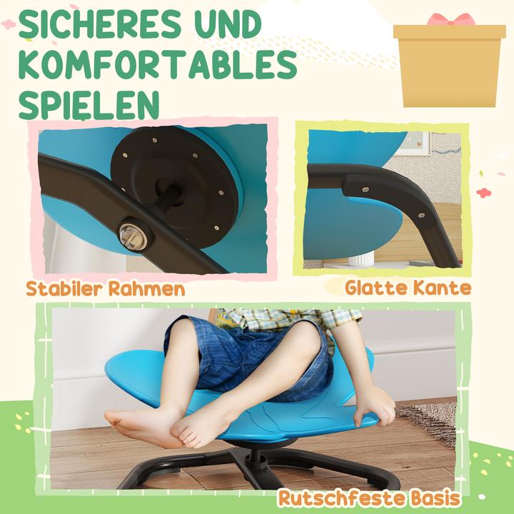 Produktbild Aiyaplay Sensorischer Drehstuhl Kunststoff, Stahl Blau (Kinderstuhl)