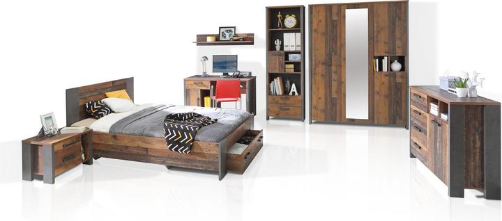 Gris béton, Marron, Vintage