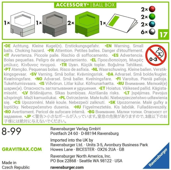 Produktbild Ravensburger GraviTrax Accessory Ball Box