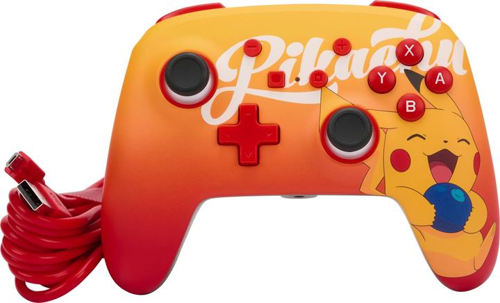 Produktbild PowerA Verbesserter kabelgebundener PowerA-Controller für Nintendo Switch - Oran Berry Pikachu (Switch)
