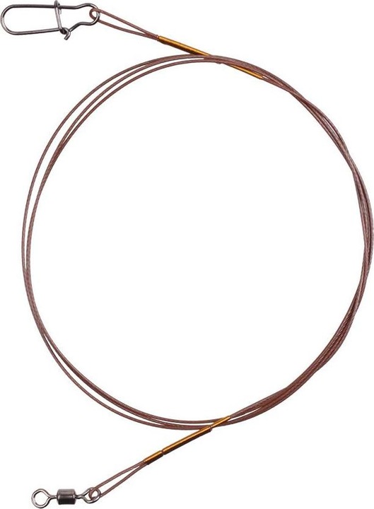 Actual product image Stucki Thun Steel leader 7 x 7, with Snap & Swivel (7 kg)
