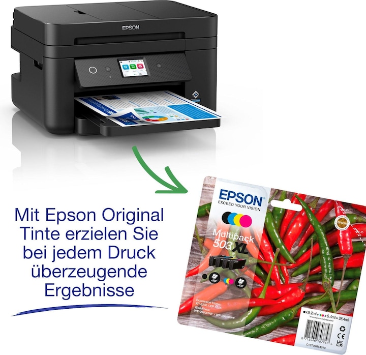Actual product image Epson WorkForce WF-2960DWF (Ink, Colour)