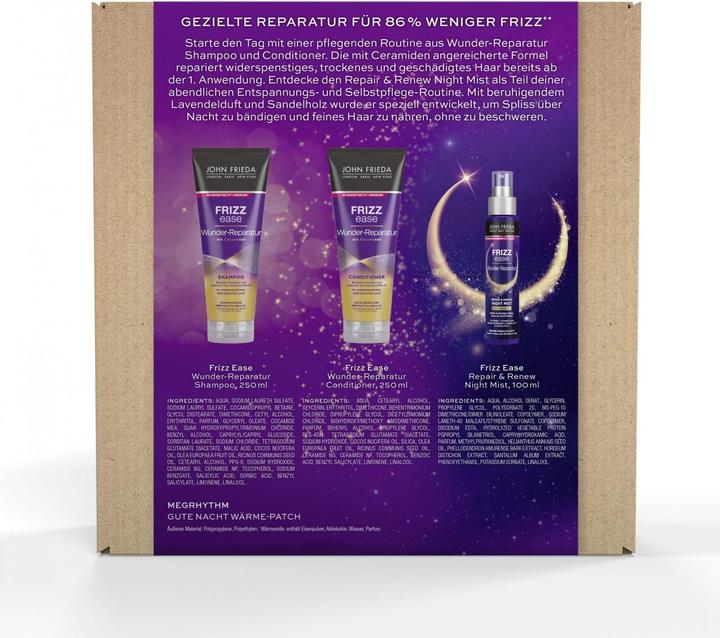 Produktbild John Frieda Frizz Ease - Nachtwunder Set (600 ml, Flüssiges Shampoo)