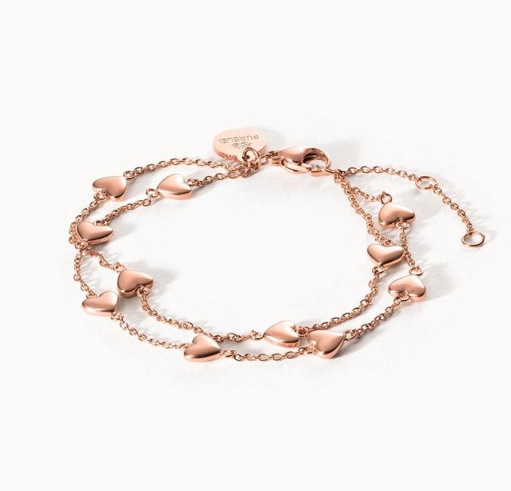 Image du produit Purelei Alohi Heart Armband silber (16 cm, Acier inoxydable plaqué or 18 carats)