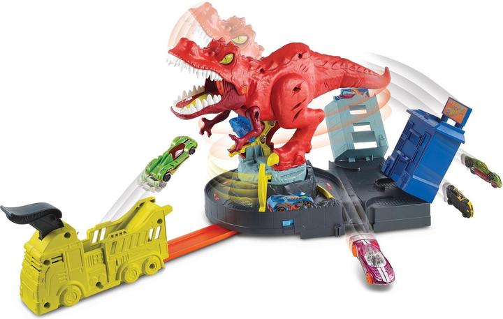 Actual product image Hot Wheels T-Rex Rampage Play Set