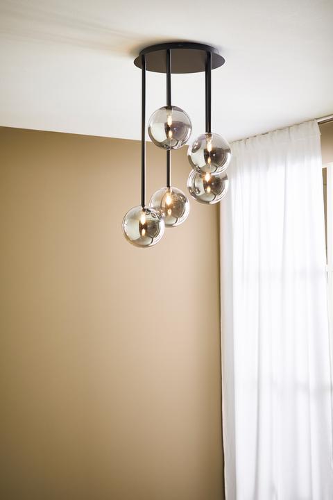 Productafbeelding Markslöjd UNIVERSE Ceiling 5L Black/Smoke