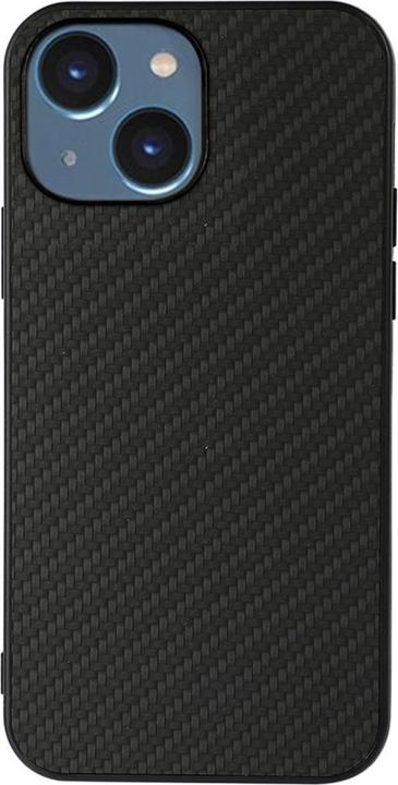 Produktbild Ueli Express iPhone 14 Slim Gummi Hülle TPU Carbon Optik Schwarz (Apple iPhone 14)
