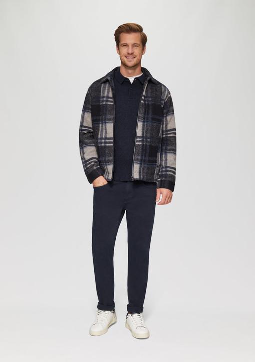 Produktbild s.Oliver Strickpullover Softer Polo-Strickpullover aus reiner Wolle (S)