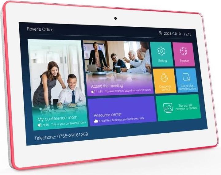 Produktbild Allnet Meetingraum RGB LED Tablet 15 Zoll RK3399 weiss Android 10 und NFC/RFID (15", 16 GB, Weiss)