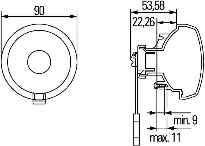 Actual product image Hella Halogen indicator for HYMER