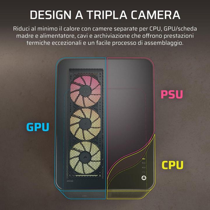 Actual product image Corsair AIR 5400 RS-R ARGB (ATX, Micro ATX (mATX), Mini-ITX)