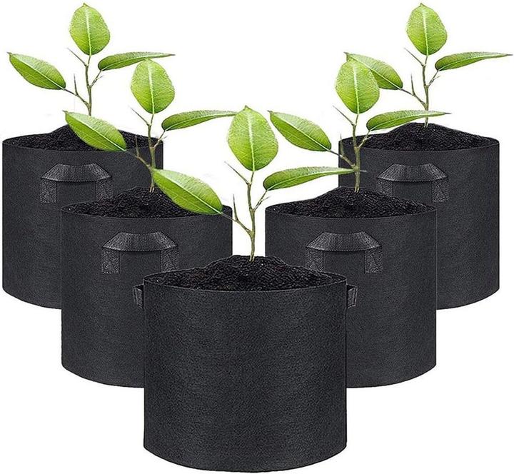 Produktbild König Design 1 - 50 Pflanzbehälter Pflanzsack Kartoffelsack Pflanztasche Tragbar Pflanzbeutel