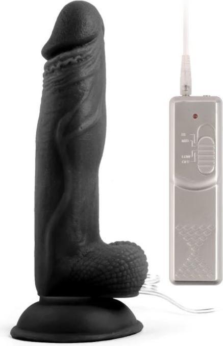 Immagine prodotto vscnovelty Mr Rude Buzzer Schwarzer Vibrator Penis 20 cm