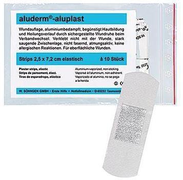 Image du produit Aluderm ® Pansement adhésif aluplast 2,5 x 7,2 cm (l x L) Polyester non tissé blanc 10 pcs/paquet (10 x)