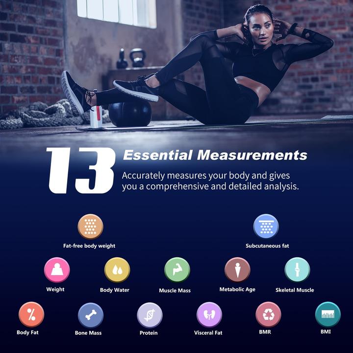 Produktbild Foryond Körperfettwaage mit App und Bluetooth-Funktion (180 kg)