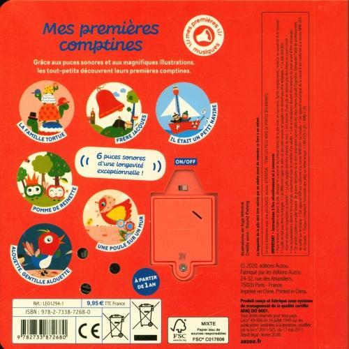 Image du produit Mes premières comptines : 6 puces sonores (Français, Wilmink Inga, 2020)