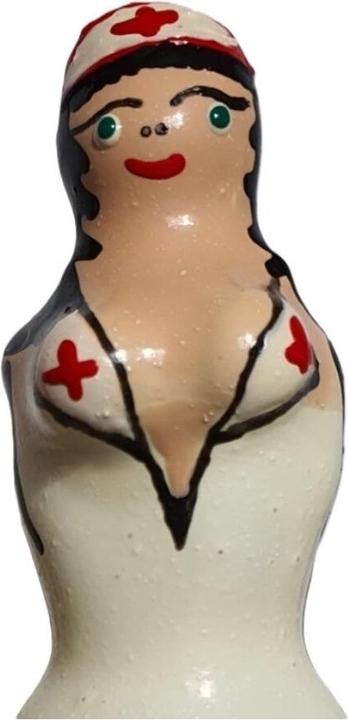 Condomerie - Handbemalte Neuheitskondome Krankenschwester Blond