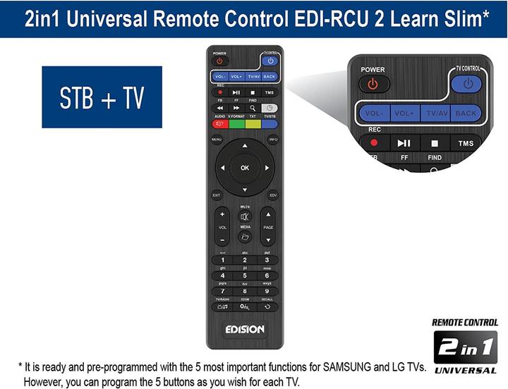 Actual product image Edision Piccollo S2+T2C (6 GB, DVB-S2, DVB-T2, DVB-C, CI Shaft)