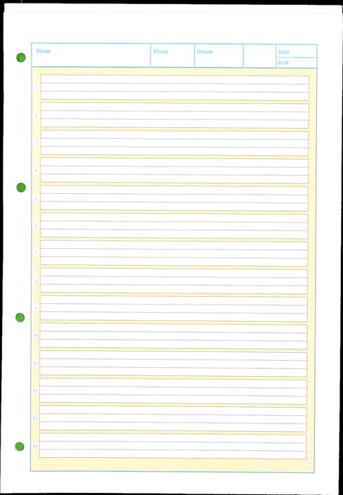 Produktbild Oxford Arbeitsblätterblock, A4, Lineatur 1 (A4, Liniert, Harter Einband)