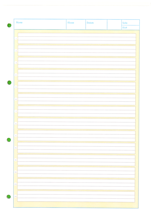 Produktbild Oxford Arbeitsblätterblock, A4, Lineatur 1 (A4, Liniert, Harter Einband)
