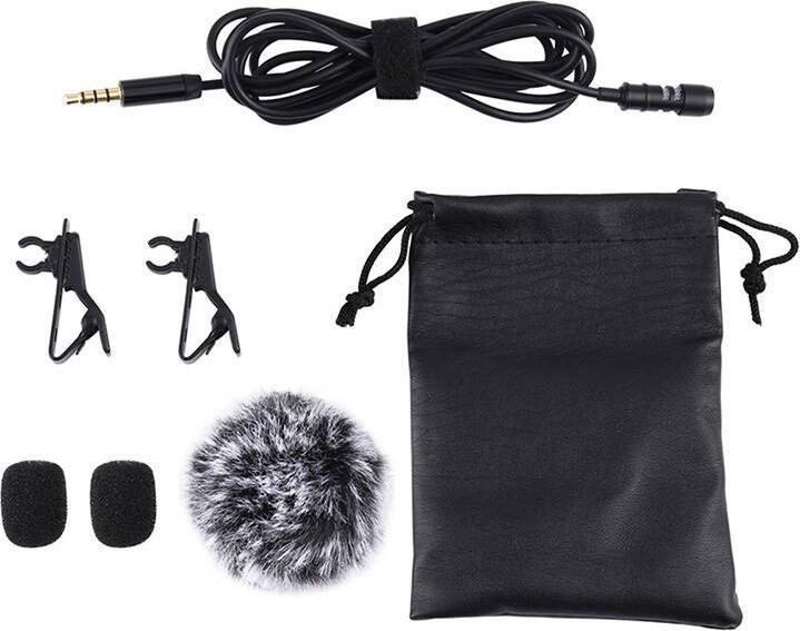 Produktbild Puluz Jack Lavalier Wired Condenser Recording Microphone 1.5m jack 3.5mm PU424