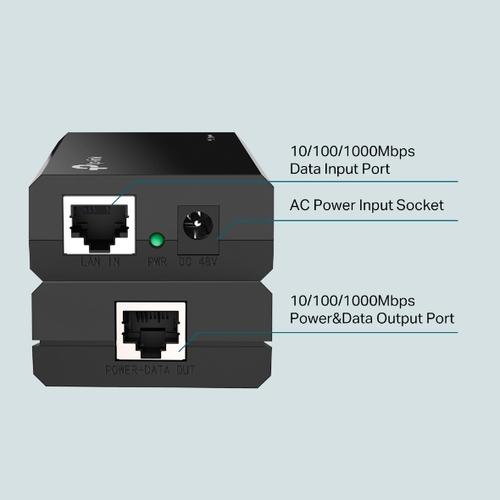 Immagine prodotto TP-Link Tl-Poe150s (802.3af (PoE), 15.40 W)