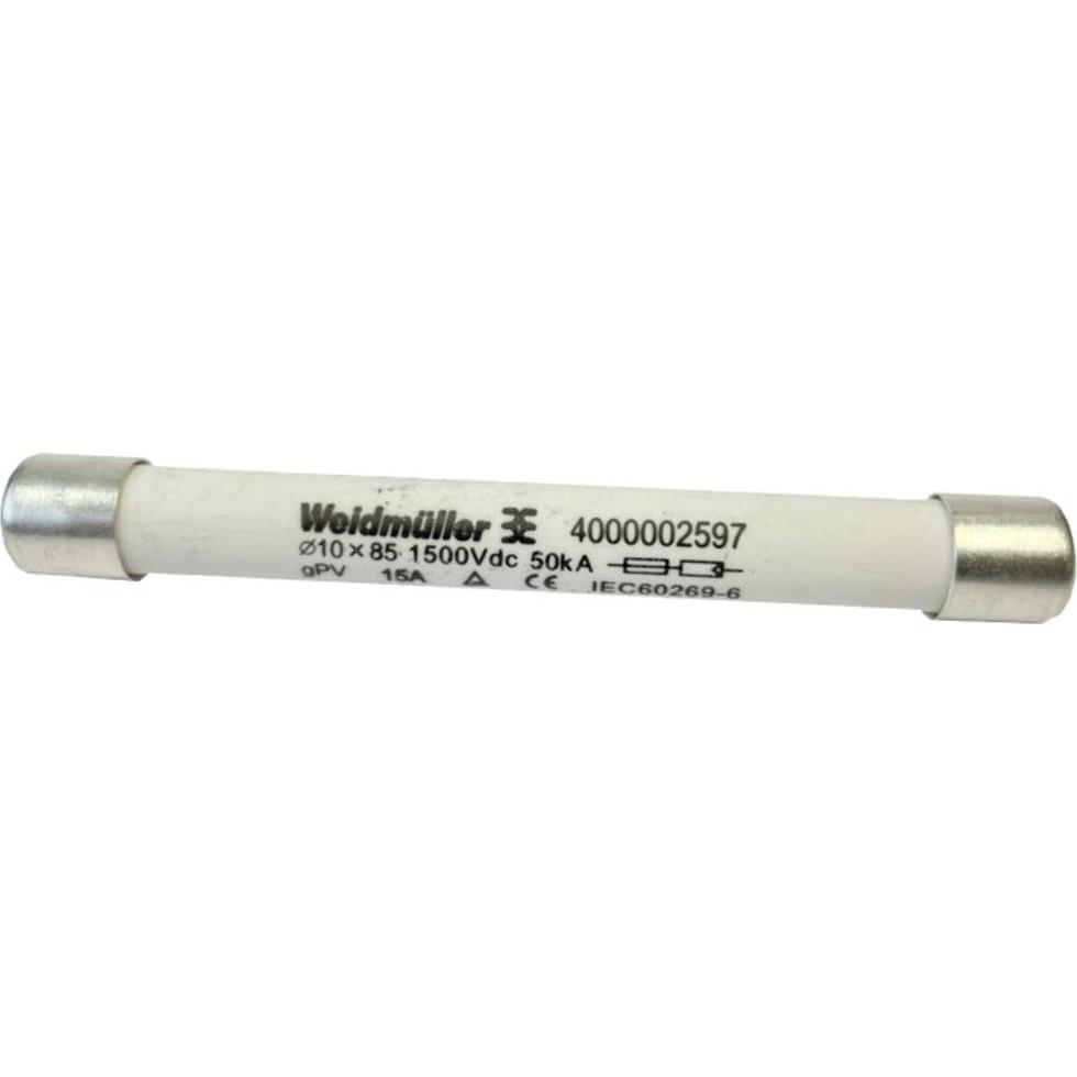 Weidmüller, Fusibile, 4000002610 FUSIBILE WSFL 10X85 20A 1K5V GPV Fusibile miniaturizzato 20 A 1500 V/DC Contenuto 50 pz. (20 A)