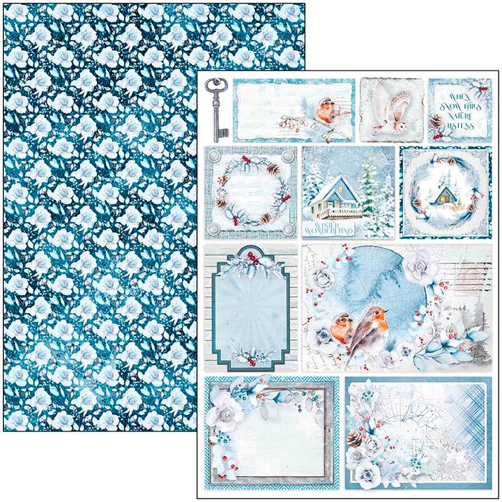 Produktbild Ciao Bella Papier-Set "Winter Journey", 9 Blatt, DIN A4 (190 g/m², 9x)